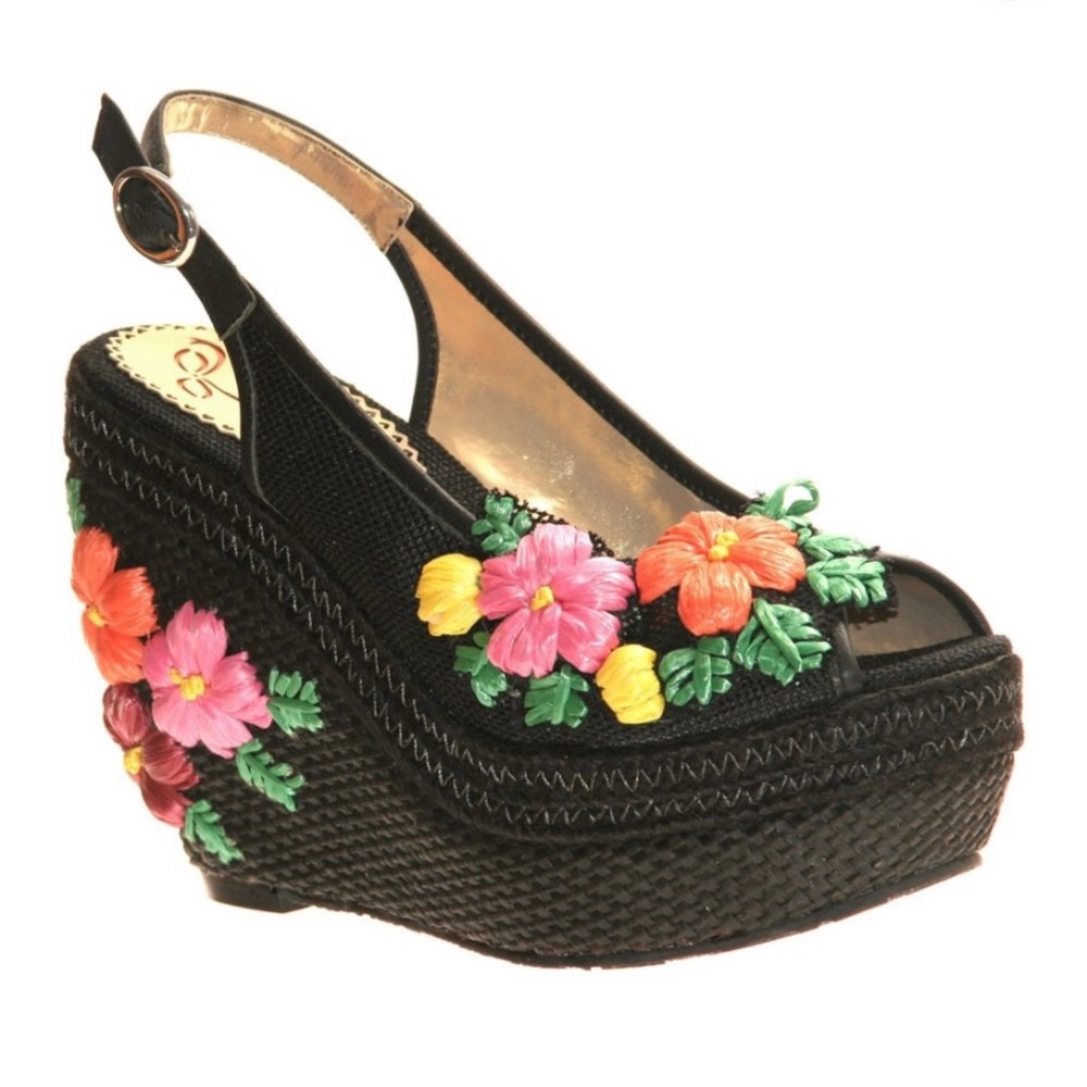 Poetic License London Espadrille Wedge Size 6.5